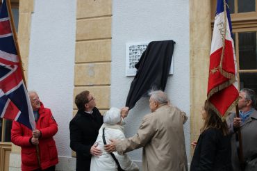 Inauguration chemin michel hollard, sentier franco-suisse en hommage au résistant qui a sauvé Londres