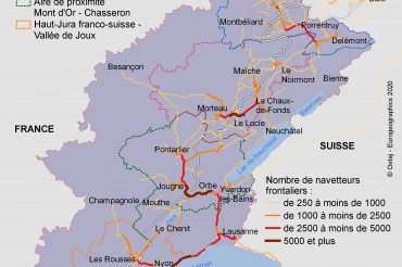 Des tronçons routiers très fréquentés à proximité des points de passage à la frontière