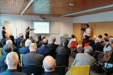 Valentin Queloz, chef de groupe à l'institut WSL, a fait un état de la situation des forêts dans l'Arc jurassien.