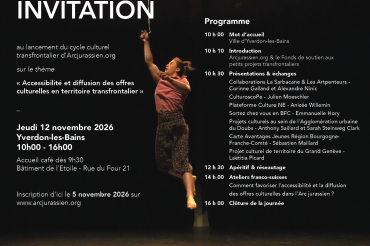 Journée culture d'Arcjurassien.org le 12 novembre 2026