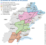 les quatre territoires de coopération de l’Arc jurassien